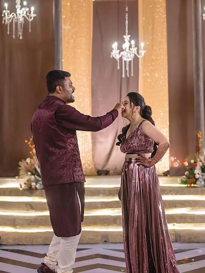 A cute, playful moment from a couple's dance. I love adding these little bits of personality into the choreography.