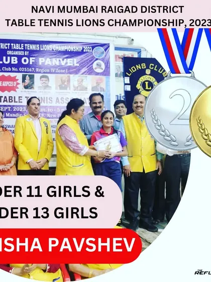 I am incredibly proud of Trisha Pavshev's performance, winning gold in both the Under 11 and Under 13 Girls categories at the Lions Club Championship. This is what dedication looks like.