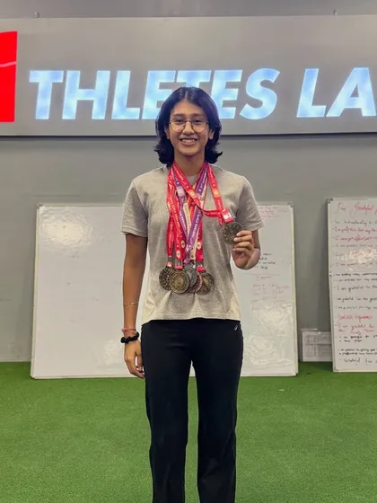 We are proud to share the incredible success of swimmer Prapti Ghose at the Haryana Olympic State Games. Her multiple gold medal wins are a testament to her hard work and the effectiveness of our data-driven training and recovery programs. These are the results we strive for with every athlete.