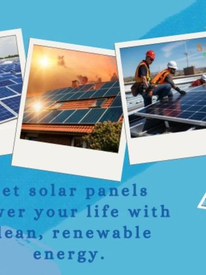 A collage of our work, showing how we help you power your life with clean, renewable energy.