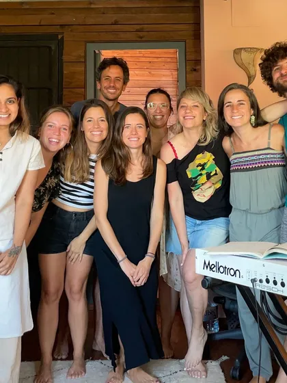 The amazing group of vocalists for 'Liquid Light' in Spain. My collaborations are about bringing together a family of artists to create something beautiful.