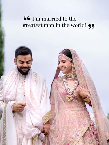 "I'm married to the greatest man in the world!" Anushka's declaration is what happens when you find a partner who truly supports and cherishes you.