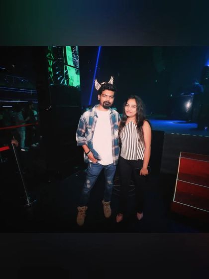 A fun photo with a friend at White Lotus Club. The atmosphere is always friendly and full of good energy.