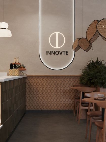 Interiosplash - Restaurant & Cafe Interior Design Project Showcase: Modern Biophilic Cafe photo 14