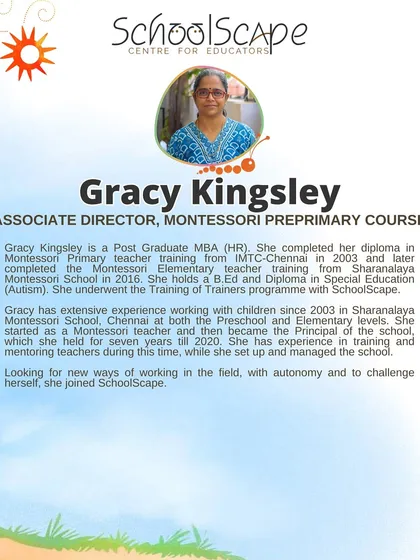 A profile of Gracy Kingsley, who brings extensive experience from both Preschool and Elementary levels to her role as Associate Director.