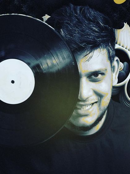 The poster for a gig where I supported international artist Stefano Noferini, highlighting my experience with world-class talent.