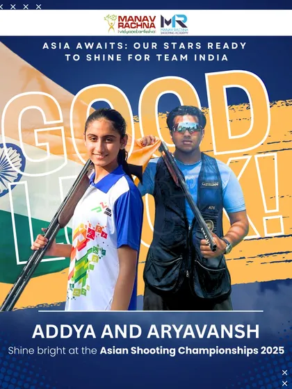 We wish our shooting stars, Addya and Aryavansh, the best of luck as they head to Kazakhstan for the Asian Shooting Championships. We support our athletes every step of the way.