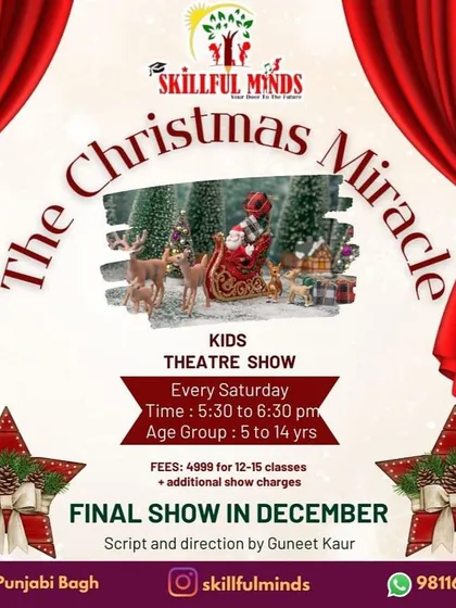 'The Christmas Miracle' is another one of our festive theatre shows, designed for children aged 5 to 14 to experience the wonder of Christmas through performance.