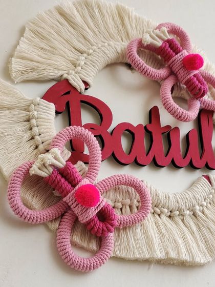 Shikha Agarwal - Custom Macrame & Crochet Home Decor Personalized Name Hangings photo 30
