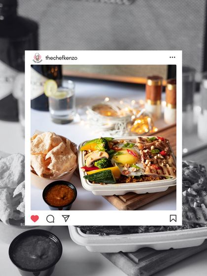 Our food is designed to travel well, so you can enjoy a restaurant-quality meal at home. This packed bowl is ready for delivery.