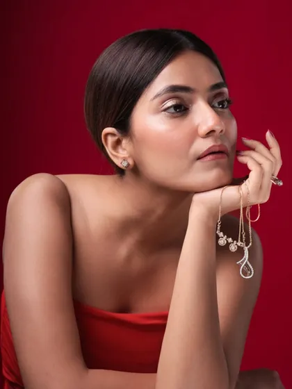 A more pensive and thoughtful portrait. Paired with the smiling shot, this shows an actor or model's range of expression.