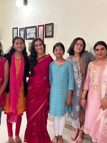 A group of my senior students and their mothers. The support of family is so important, and it's lovely to see them all together.