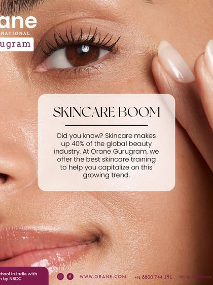 This graphic highlights the massive growth in the skincare industry. I offer the best skincare training to help my students capitalize on this booming trend and build a successful career.