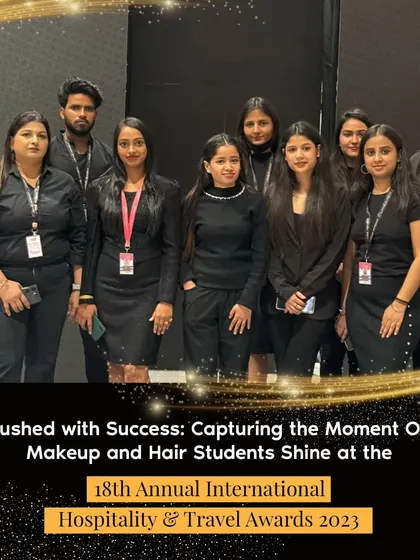 Our team of students at the International Hospitality & Travel Awards. Dressed professionally and ready for action, they represent the high standards we uphold.