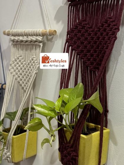 Eshtyles - Custom Macrame Home Decor Functional Decor: Wall Shelves & Plant Hangers photo 21