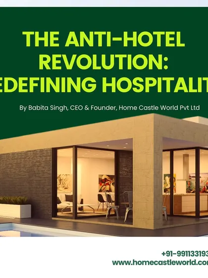 The cover of my article on "The Anti-Hotel Revolution." I explore how personalized, experience-driven stays are redefining the hospitality industry, a trend where modular construction plays a key role.