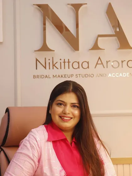 My office space at the Nikittaa Arora Bridal Makeup Studio & Academy. This is where the magic begins, from consultations to planning dream bridal looks.