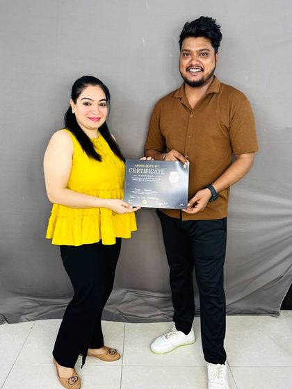 Congratulations to this talented student on her certification.