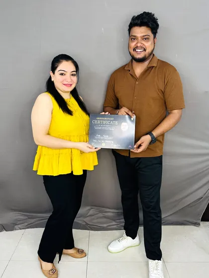 Congratulations to this talented student on her certification.