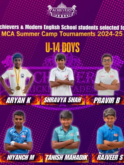 Another group of our U-14 boys selected for the prestigious MCA Summer Camp.