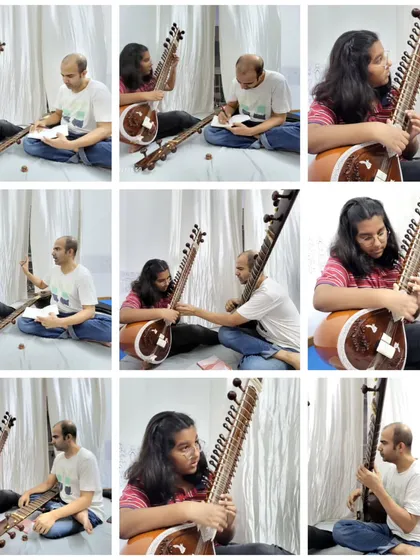 The journey of learning the sitar is a beautiful one, built on the timeless tradition of Guru-Shishya Parampara. Here you can see the beginning of a melodious journey with a new student, focusing on the fundamentals and nurturing a deep connection with the instrument from the very first day.