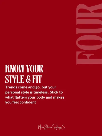 Smart shopping tip number four: know your style and fit. Trends come and go, but your personal style is timeless. Stick to what flatters your body and makes you feel confident.