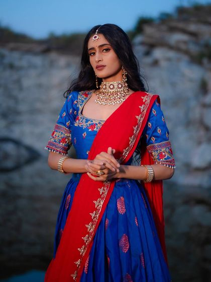 Maya Designer Studio - Custom Bridal & Occasion Wear Modern Half Sarees (Langa Voni) photo 44