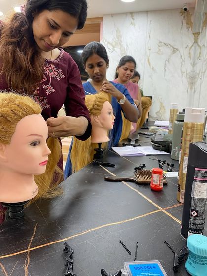 Asmitha Makeover Artistry - Professional Beauty Artist Courses Advanced Bridal Hairstyling photo 19