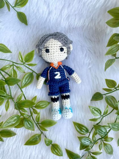 Sugawara Koushi from the anime Haikyuu!! I love how the collar detailing on his volleyball uniform turned out. It's always fun to learn about new characters through your orders.
