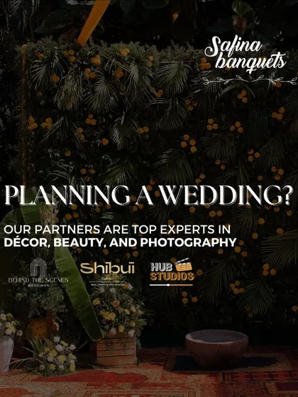 Planning a wedding? My partners are top experts in decor, beauty, and photography, ensuring every aspect of your day is perfect.