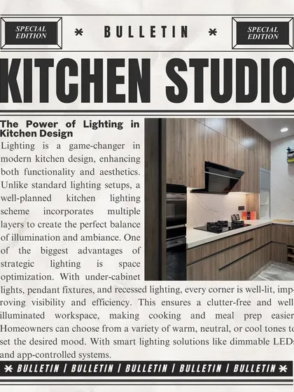 This bulletin explains how a well-planned lighting scheme with multiple layers can optimize your space and enhance both the functionality and aesthetics of your kitchen.