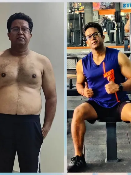 Ek aur client ki zabardast fat to fit journey. Sahi diet aur customized workout plan se yeh badlaav possible hua. Tumhara goal kuch bhi ho, hum milke achieve karenge.