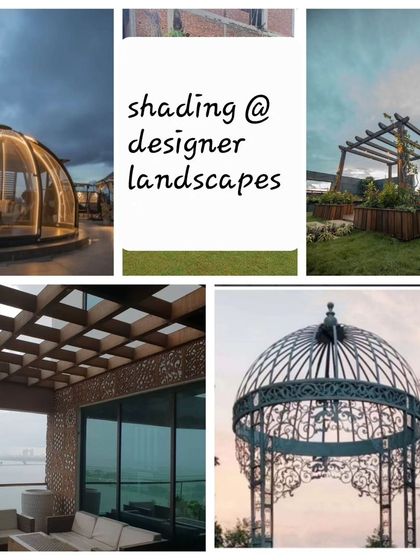 We are your shading specialists. This collage shows the variety we offer, from transparent domes and classic gazebos to modern pergolas, ensuring a solution for every need and budget.
