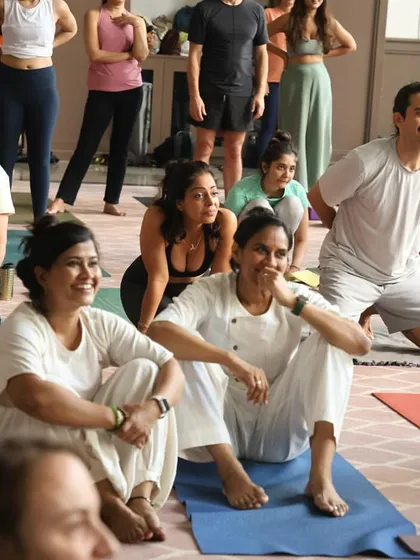 The smiles and relaxed faces of participants are the best feedback. It shows that the practice is working its magic.