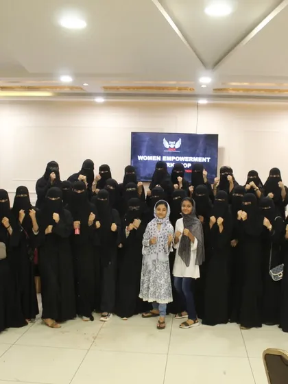A group of empowered women at our workshop. Empowering women empowers the nation, and it is a responsibility for all of us to support and uplift one another.