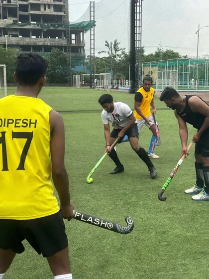 Intensity in every drill. During our Sunday practice sessions, players engage in close-contact exercises to sharpen their stick skills, defensive stances, and quick decision-making under pressure.