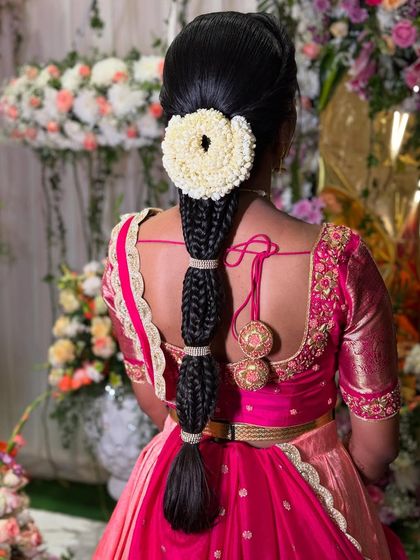 Bhavya Achar - Bridal & Occasion Styling Traditional South Indian Bridal Braids photo 22