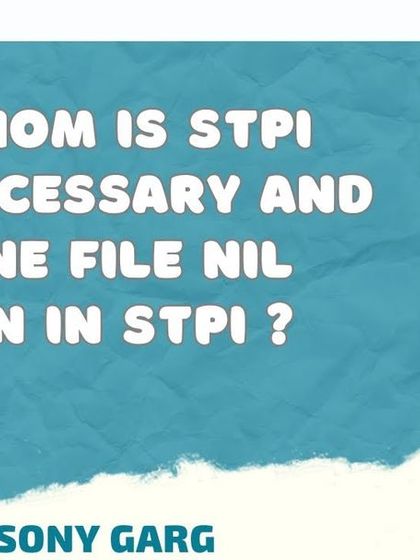 We clarify the rules around STPI filing, including who needs to file and whether a NIL return is necessary even if there were no exports in a given period.