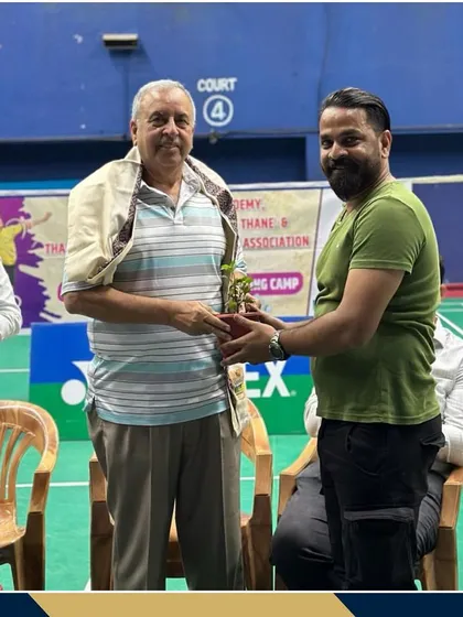 A felicitation ceremony during our annual summer camp. I believe in making every event, including training camps, a special occasion for the players.