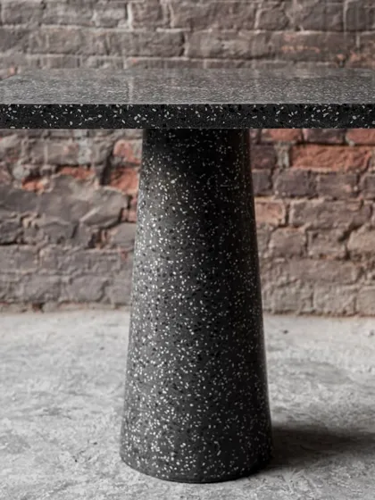 Explore the variety of our custom tables and consoles. From multi-color concrete slabs and Venetian terrazzo tops to pieces with intricate brass inlays and leaf imprints, each one is handcrafted to be uniquely yours.