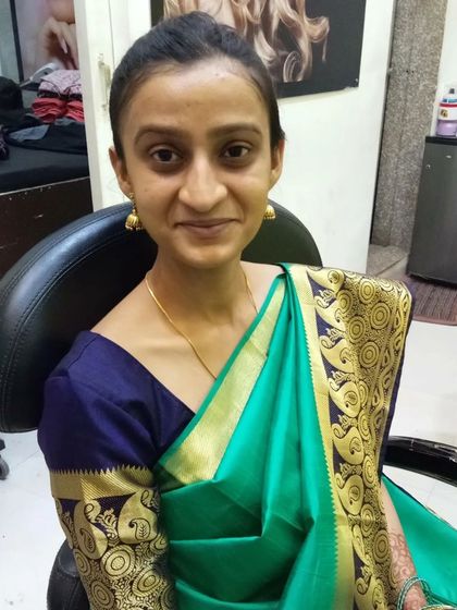 The beautiful, natural starting point for a South Indian bridal look.