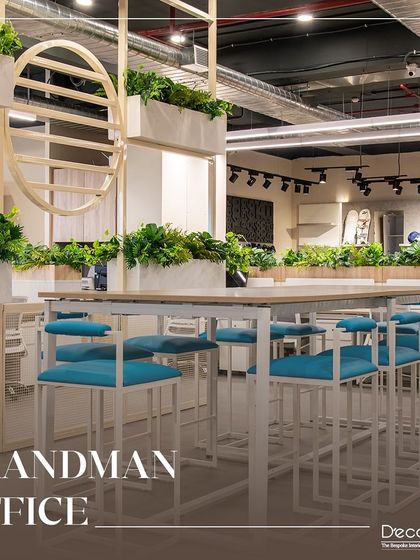 Welcome to the Brandman Office, a space I designed to inspire and energize. By infusing the office with modern elegance, functional workstations, and lush greenery, I created a truly productive environment.