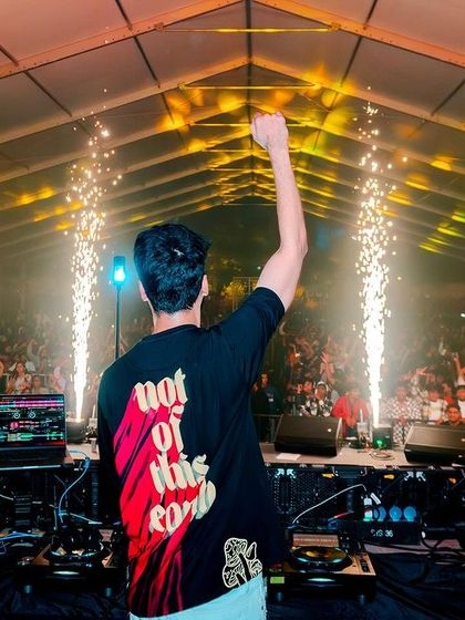 Fist in the air as the sparklers light up the stage. Pure energy.