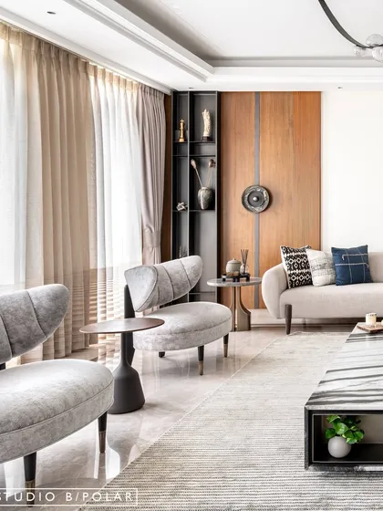 A collection of images from various projects showcasing our range of styles, from modern minimalism and warm contemporary to bold, colorful, and eclectic designs.