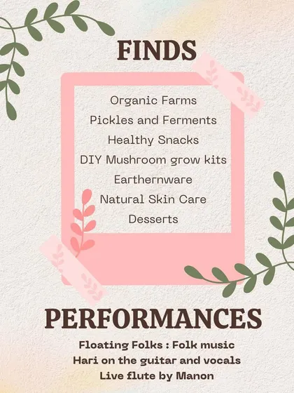 At our 'Soil Stories' market, you could find everything from organic farm produce and healthy snacks to natural skin care and DIY mushroom grow kits, all while enjoying live folk music.