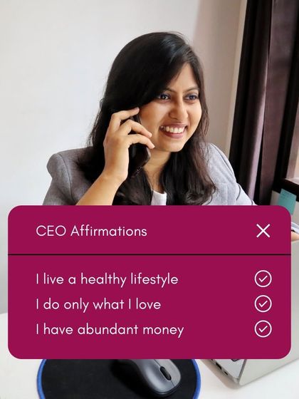 Affirmations are a powerful tool for stepping into your CEO energy. I create and share lists like this to help you affirm a healthy lifestyle, joyful work, and abundant money.