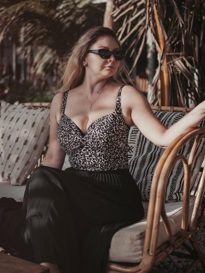 Relaxing in a tropical setting. This photo was part of a post about self-love and accepting life's changes, which is a big part of my journey as an artist.