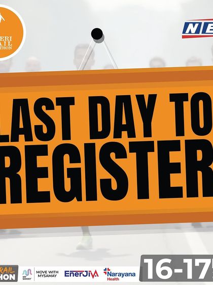 Last day to register. Don't miss your chance to be part of the unforgettable Kaveri Trail Marathon experience.