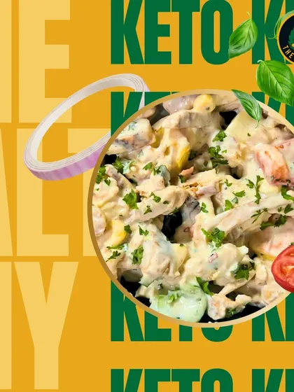 Another star from my new menu is the Cheesy Chicken Salad. It's a creamy, satisfying, and perfectly keto-friendly meal for when you're craving something rich.
