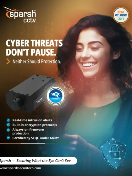 Cyber threats don't pause, and neither should your protection. Our STQC-certified cameras feature built-in encryption and real-time intrusion alerts, securing what the eye can't see and keeping your surveillance network bulletproof.